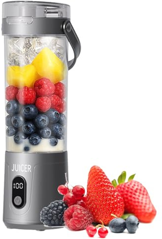 Celuicion Centrifugeuses Électriques - Extracteur de Jus de Fruits Électrique,Mixeur Blender avec Affichage Numérique pour Agrumes, Citron, Citron Vert, Milk-shake, Légumes, Cuisine, Camping, Voyage