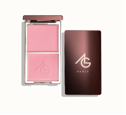 Ayshglamm | Palette 2 en 1 Blush Crème et Poudre Teinte Soft Pink | Fard à Joues Rosé Doux | Teint Frais et Romantique