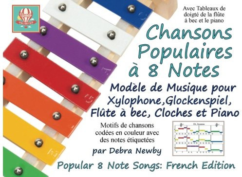 Chansons Populaires a 8 Note: Modele de Musique pour Xylophone, Glockenspiel, Flute a bec, Cloches et Piano: French Edition (Popular 8 Note Songs, Band 7)