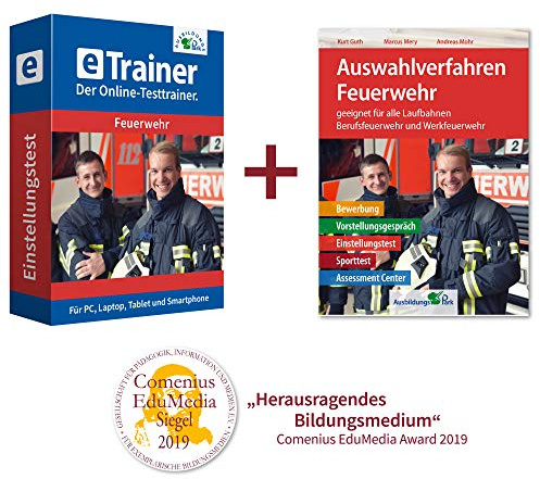 Feuerwehr Komplettpaket: Auswahlverfahren + Online-Testtrainer | Bewerbung, Einstellungstest, Vorstellungsgespräch, Sporttest, Assessment Center – alles in einem Paket!