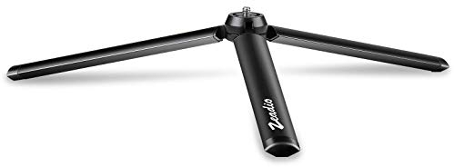 Zeadio Metal Mini Tripod with 1/4 Inch Screw, Desktop Tabletop Stand Tripod for Smooth 4, Crane Plus, Crane 2, Osmo Mobile, Ronin-S, Vimble 2, Gimble Handle Grip Stabilizer and All Cameras