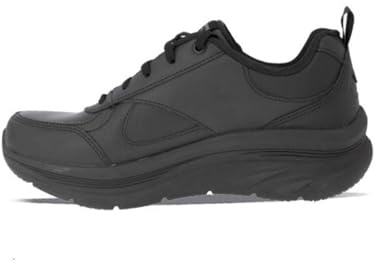 Skechers D'lux Walker - Timeless Path, Sneaker Donna, Nero Black Leather Trim, 40 EU