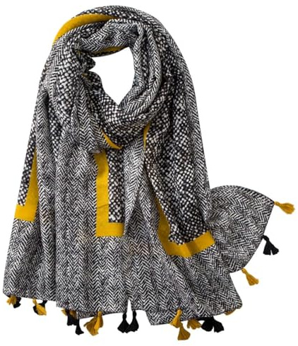 FAIRYGATE Écharpe Foulard Fleur Imprimé Femmes Châles Long Mode 17232