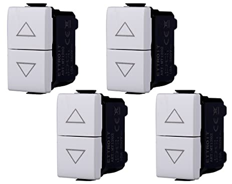 Pulsante Doppio Saliscendi 1P+1P 16A, Compatibile Con Bticino Matix, Da 1 Posto Modulo (4)