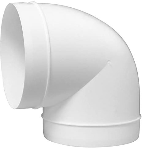Steinberg14 Blanc Ø 150 mm - Arc à 90° - Connecteur en PVC pour tuyau de ventilation - Raccord de tuyau rond