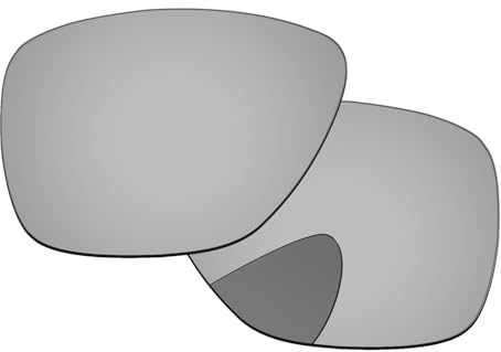 PapaViva Replacement Lenses for Oakley Breadbox OO9199 56mm Sunglass Chrome Silver Polarized