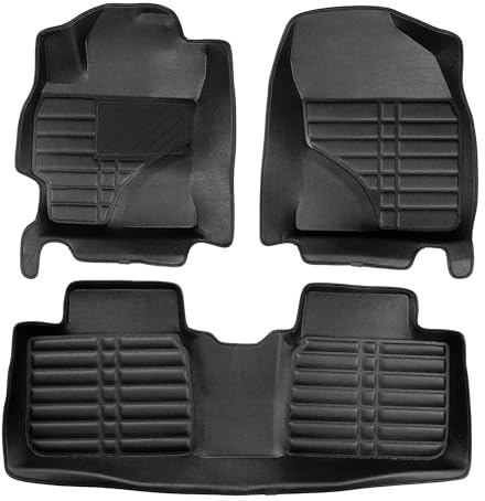 fussmattenprofi Fußmatten für Toyota Yaris 2011-2020 TPE-Kunstleder Allwetter Auto Fussmatten, Antirutschmatten Gummimatten, Allwetter Autofußmatten Zubehör