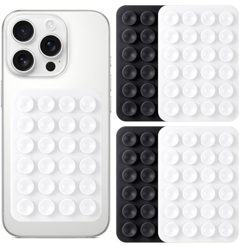 Ainiv 4 Stück Handy Saugnapf, Silikon Handyhalterung, Silikon Saugnapf Handyhülle