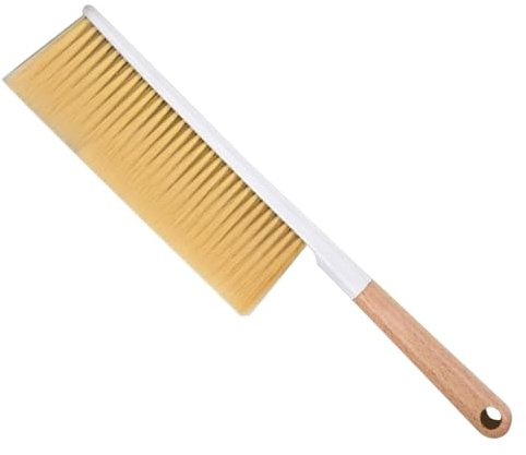 Renopfect Handbesen, Handbesen, Schreibtisch-Reinigungsbürste, Werkstattbürste mit Holzgriff, Handbesenbürste, Staubreinigungsbürste mit weichen Borsten für Autos, Zuhause