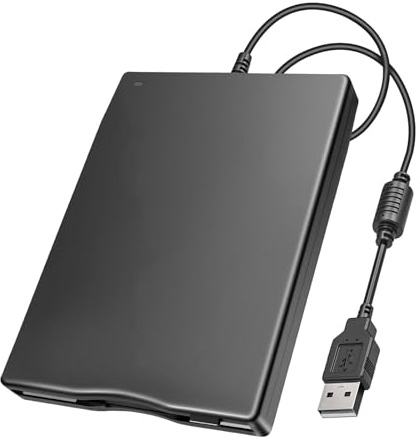 Lizoak Portable Floppy Disk Drive 3.5 Inch USB External Floppy Disk Reader 1.44MB Floppy Drive for Windows 98SE/ME/2000/XP/Vista/7/8/OS 8.6 or Above, Plug and Play