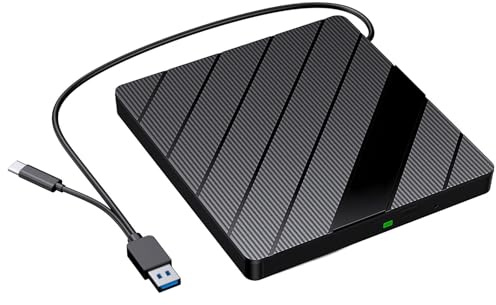 Chenxi Studio USB3.0 CDDVD esterno aziona il lettore esterno dei bruciatori con illuminazione e il lettore DVD antiurto di opzione Connectivitys multipla