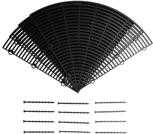 BIUDECO Cubremacetas Recortable Protector de Tierra para Plantas Cubierta de Malla Resistente para Macetas Protección contra Mascotas y Negro