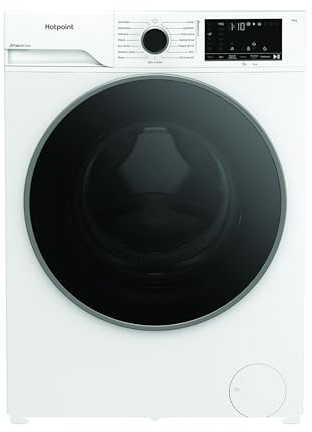 Hotpoint Washing Machine, 10 kg, 1400 RPM, Front Loading, A Rated, SteamCare, Anti-Stain, Child Lock, 84.5x60x58 cm (White)