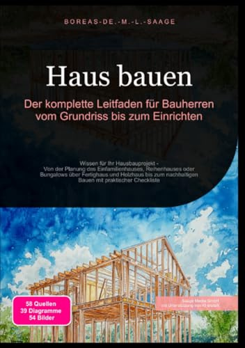 Haus bauen: Der komplette Leitfaden für Bauherren vom Grundriss bis zum Einrichten: Wissen für Ihr Hausbauprojekt - Von der Planung des ... mit praktischer Checkliste (Hausbau (DE))