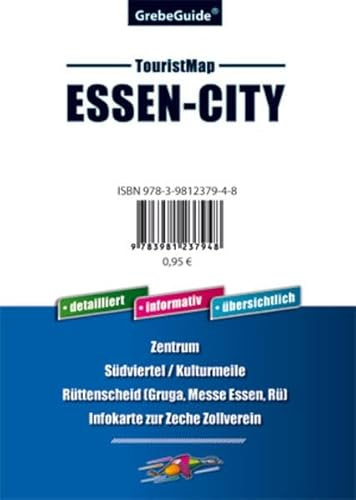 TouristMap ESSEN-CITY: Zentrum, Südviertel / Kulturmeile, Rüttenscheid (Gruga, Messe Essen, Rü), Infokarte zur Zeche Zollverein