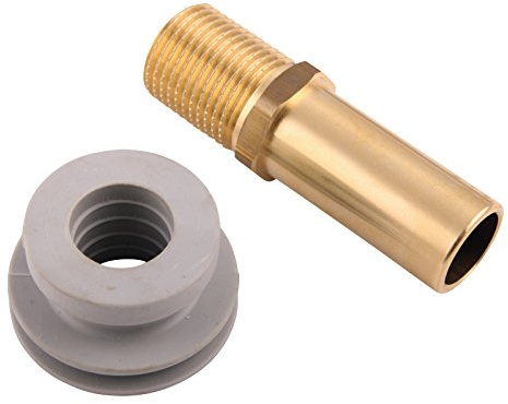 Grohe Einlaufverbinder Urinal-Druckspüler, 37044000, Urinal-Zulaufgarnitur für Unterputz-Urinalspüler mit Eingang von hinten, Ø 33,5 - 38 mm, 1/2 Zoll Gewinde, 03886 7