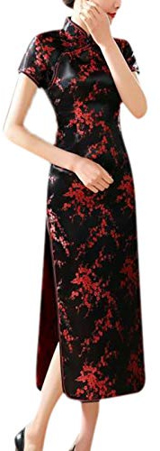 keepmore Chinois Style Qipao pour Femmes, Longue Robe Plus Size Cheongsam Robe de soirée Qipao pour Mariage