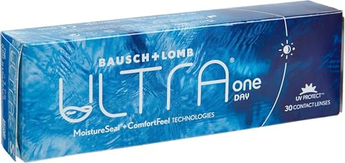 Bausch + Lomb ULTRA ONE DAY, sphärische Tageslinsen, Premium Kontaktlinsen weich, 30 Stück, / BC 8.6 mm/DIA 14.2 / -5,50 Dioptrien