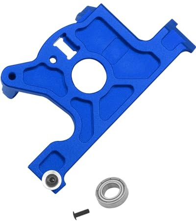 Rcarmumb Aluminum Motor Mount Upgrades for 1/10 Rustler 4x4 Slash LCG or 1/10 VXL Rally Vehicles,Alloy Motor Mount Upgrades Part Hops Ups,1pc,Navy Blue