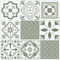 d-c-fix dalle PVC adhésive sol Oriental Tuile Vert - 11 pièces - imperméable autocollant - carrelage revêtement carreaux pour salle de bain, cuisine & salon 30x30 cm