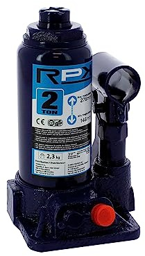 S SUMEX Gato Hidráulico de Botella para Coche 2 Toneladas 2000kg | Elevador Reforzado y Homologado, Altura 148-278 mm, Compacto y Seguro