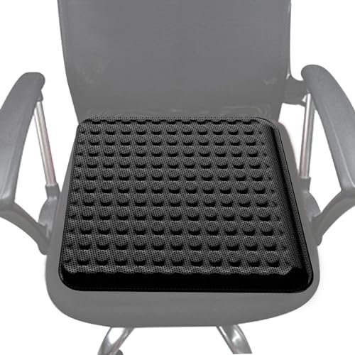 Djowyh Cojín de Gel ortopédico | Cojín de Gel Transpirable, y refrescante, cojín de Asiento para Silla de Juegos, para Coche, hogar, 38 x 38 cm
