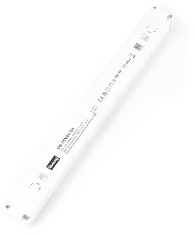 illuburg Transformador LED 24V Regulable TRIAC Extraplano 15W - 75W para Tira LED Alimentador Fuente de Alimentación