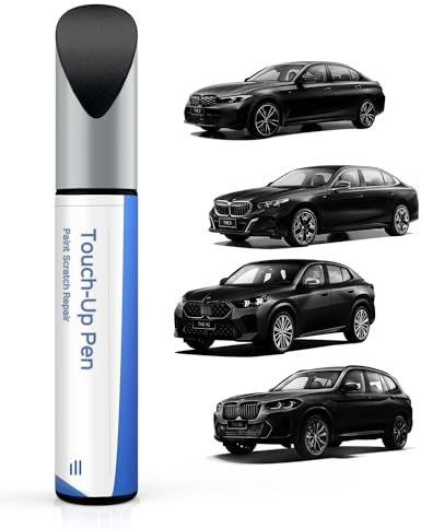 Vernice ritocco per BMW Serie 3/5 Series/X2/X3 2018/X4/X5 2018 – Corrispondenza esatta – Rimozione di graffi e scheggiature – Nero zaffiro metallizzato (475)