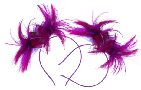 MUSISALY Flamingo Feder Stirnband Haarnadel Fascinatoren Für Damen Haarband Accessoires Kopfschmuck Party Cosplay Requisite