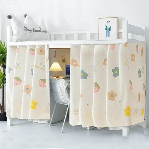 haozaikeji Rideau Superposé pour Lit Rideau Occultant Ciel de Lit d'enfant en Polyester Rideaux Moustiquaire Cabine Mezzanine Baldaquin Couvre-Lits Rideaux Tente de Lits Couchette pour Étudiants