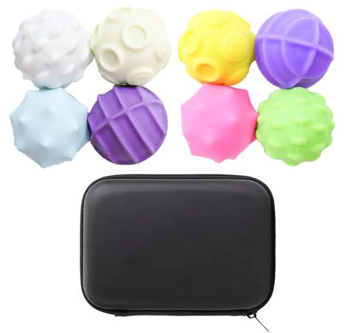 8 Stück Magnetische Fidget Toys, Magnet Stressball mit Silikonhülle, Magnetkugeln Stressball Silikon Sensorik Spielzeug, Sensory Toy, Anti-Stress Fidget Toys für Stress, Angst (Macaron)