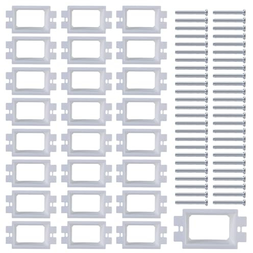 Pack de 30 cajas de salida eléctrica y tornillos eléctricos caja extensora set para interruptores de alimentación de banda individual