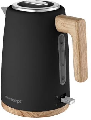 Concept RK3316 bouilloire électrique en acier inoxydable 1,7 l noir