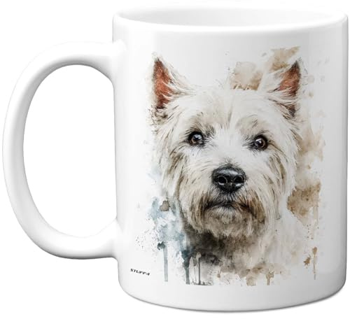 Stuff4 Dog Lover, West Highland White Terrier Mug | Novelty Gifts for Friend Family from Relative Friend, Dog Owner Birthday Presents, Fun Bday Presents