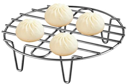 Gihioue Bandeja de cocción al vapor para ollas, parrilla aislante del calor - Inserto de vapor antiadherente para huevos, mariscos, hornear, cocinar |