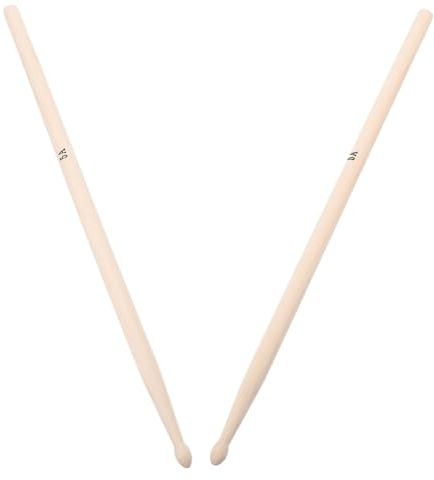 ERINGOGO 5A Eichenholz Drumsticks 1 Paar Robuste Bühnen Schlagzeugsticks aus Holz Vielseitig für Üben und Auftritte