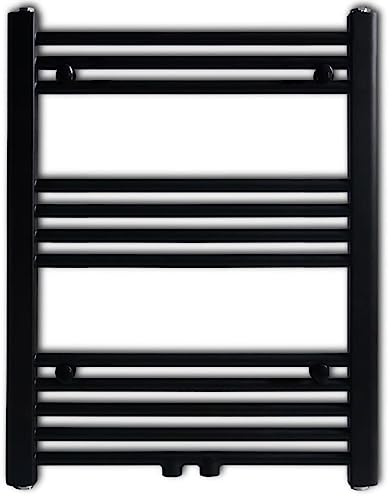 Lumanois Radiatore Centrale Portasciugamano Dritto Nero 600 x 764 mm, Casa e Giardino,Dispositivi elettrodomestici,Controllo climatizzazione,Radiatori Riscaldamento, 7.1kg-141906