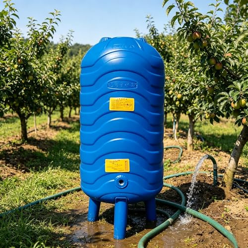 Vertikal Brunnsvattentrycktank, Pe Tillfälliga Brunnstankar Med Liten Kapacitet, Tryckvattenbehållare, Tryckvattentank För Trädgård, Blå Expansionskärl 26.4gallon/100L