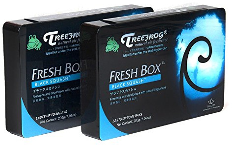Treefrog Xtreme Fresh Air Freshener Black Squash Scent 2 Packs