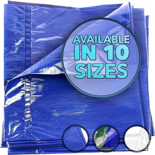 QUEEN OF TARPS | 20x25 Light Duty Tarp Waterproof, 70 GSM is 7 MIL, UV/Tear Resistant Tarp, Camping, Outdoor Furniture, Car, Tents, Painting, Firewood Protection | 20x25, Light Duty