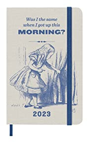 Moleskine Agenda Settimanale 2023, Agenda 12-Mesi, Edizione Limitata Alice nel Paese delle Meraviglie, Agenda con Copertina Rigida e Chiusura Elastica, Formato Tascabile 9 x 14 cm, Colore Blu