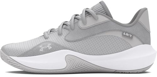 Under Armour Unisex UA Lockdown 7 Low Basketball Schuhe, Halo Gray/Distant Gray/Halo Gray, 43 EU