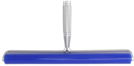 Strumento Manuale per la Pulizia dei Rulli in Silicone, Levapelucchi Statico Laminato per Officine Pulite con Manico in Metallo, Blu (12 Pollici)