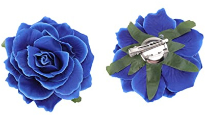 FRCOLOR 15st Rosablommor Hårklipp Brudbukett Brosch För Bröllop Och Fest Eleganta Artificiella Blommor i Blått För Brudtärnor Och Klänningar