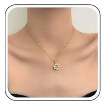 Xduargs Boho Kristall David Stern Halskette Vintage Funkelnde Strass Cz Magen Charm Schmuck Für Frauen Und Mädchen (gold)