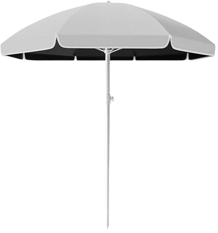Tragbarer Sonnenschirm Gartenschirm für Rasen, Hinterhof, Pool, Wasserdichter Sonnenschirm Balkon, Windfest Marktschirm Strandschirm(Size:240cm/8ft)