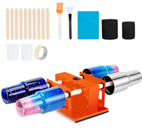 Fixm Becher Dreher Cup Turner Tumbler Kit mit Dual Switch | Tumbler Turner für DIY Cup Making, kompatibel mit den meisten Glas-Tumblern und Flaschen