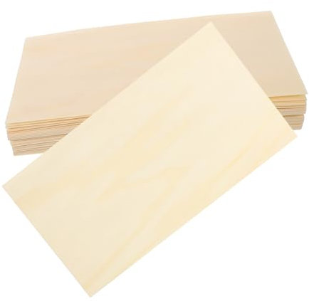Cabilock 50piezas Liner De Madera Desechable Para Sushi y Aperitivos Para Presentaciones De Comida y Decoración Absorbente De Aceite Uso Profesional y Personal