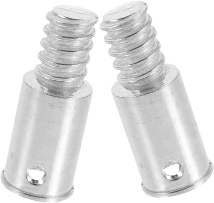 GALPADA 2Pcs Aluminum Alloy Threaded End Adapter for Rods Extension Pole Attachments Compatible with Broom Handles Easy Secure Installation for Home and Office Use