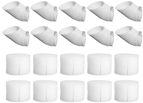 Genérico Kit de Tazas Hidropónicas, 10 Piezas Copa De Torre De Plantación para Hidroponía De Plantas, Cesta De Crecimiento De Cultivo PVC Sin Suelo Contenedor De Flores para Interior Hombres Y